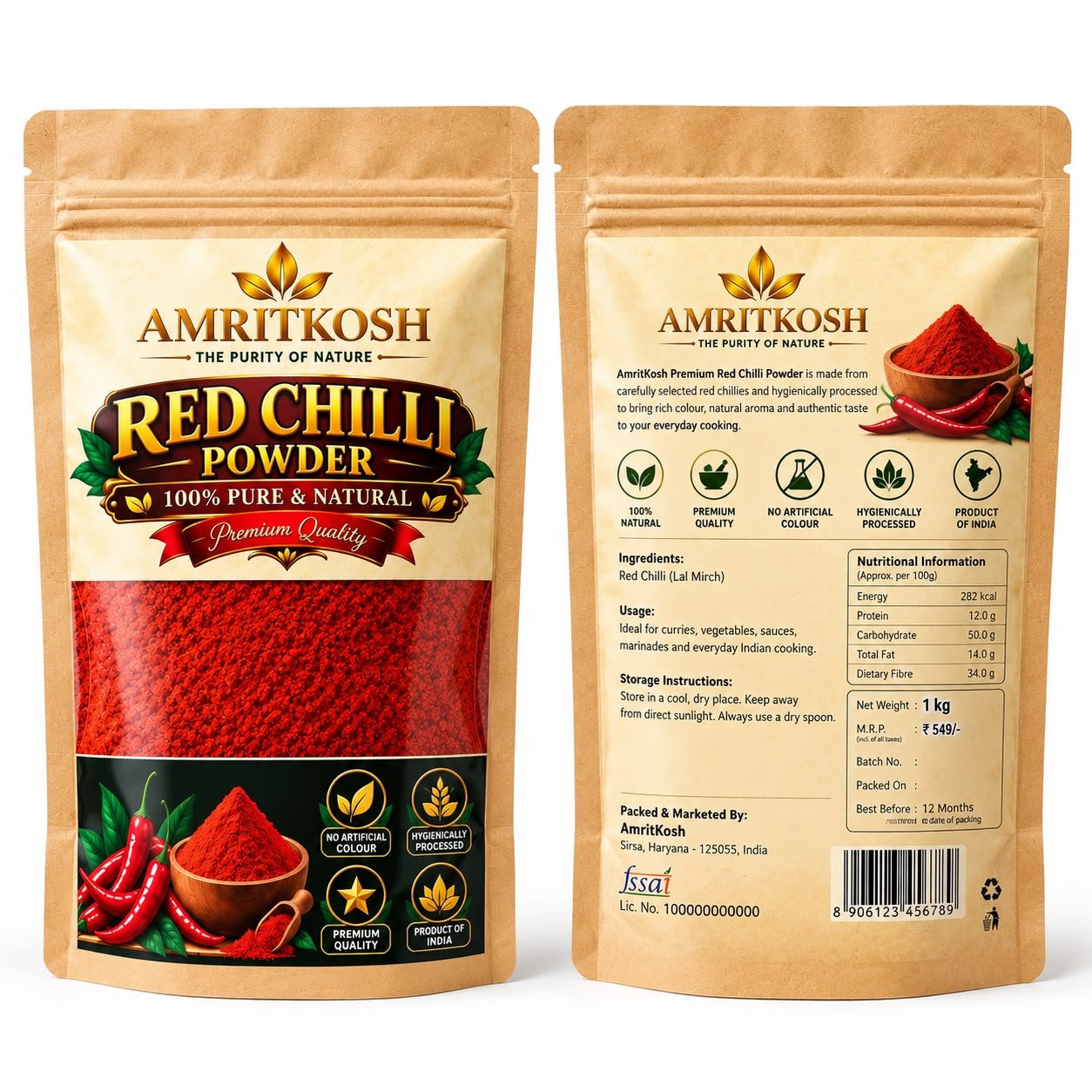 AmritKosh Red Chilli Powder - Image 2